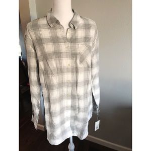 3/$25 🍄 NWT gray white flannel large Target